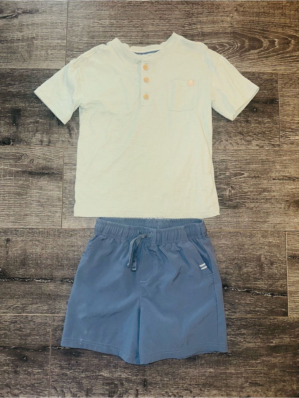 Tommy Bahama Kids Boys Short Sleeve Henley Tee & Shorts Set
